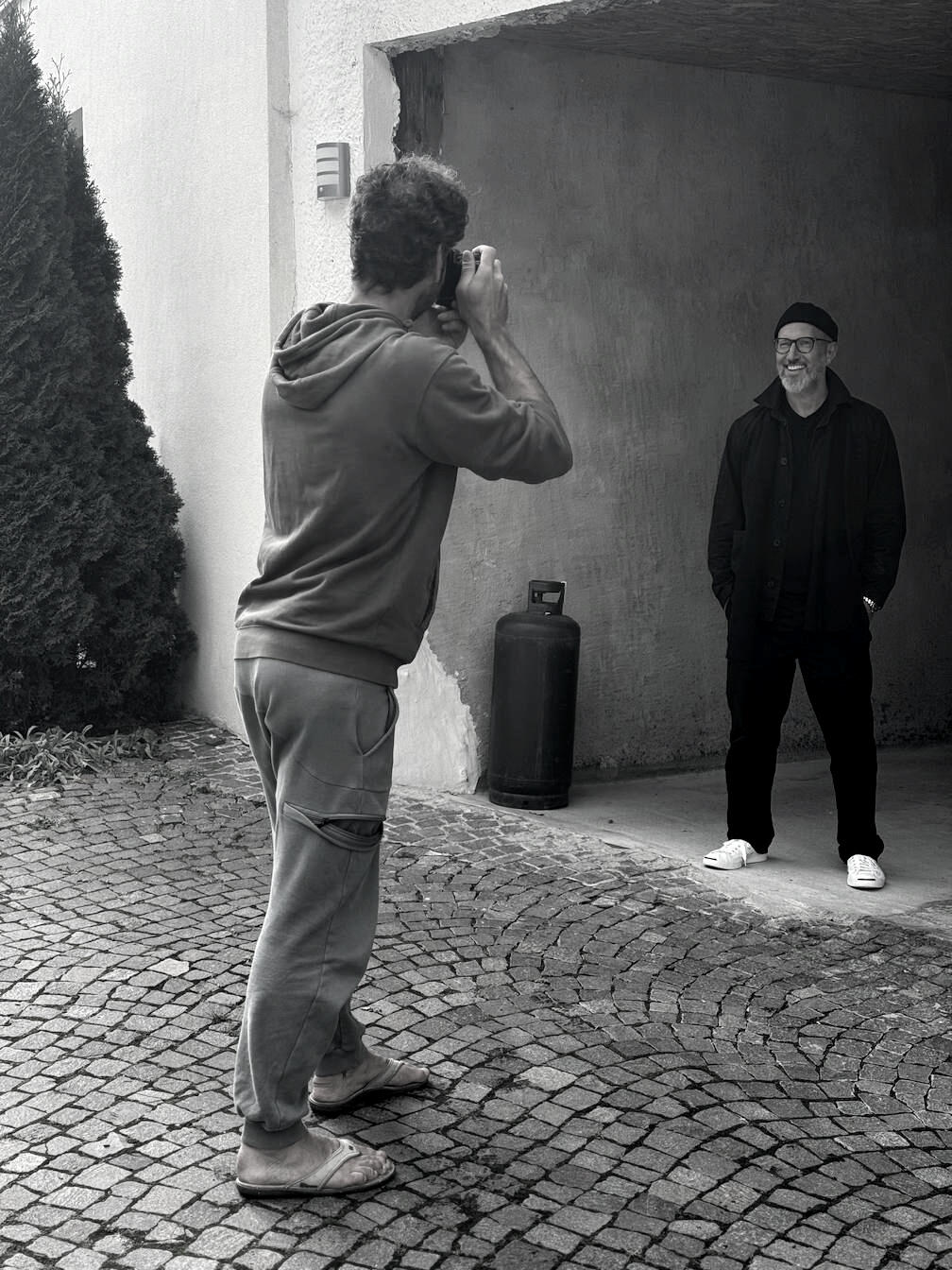 Simon-Lens in action with Benno Fürmann Simon-Lens in action with Benno Fürmann